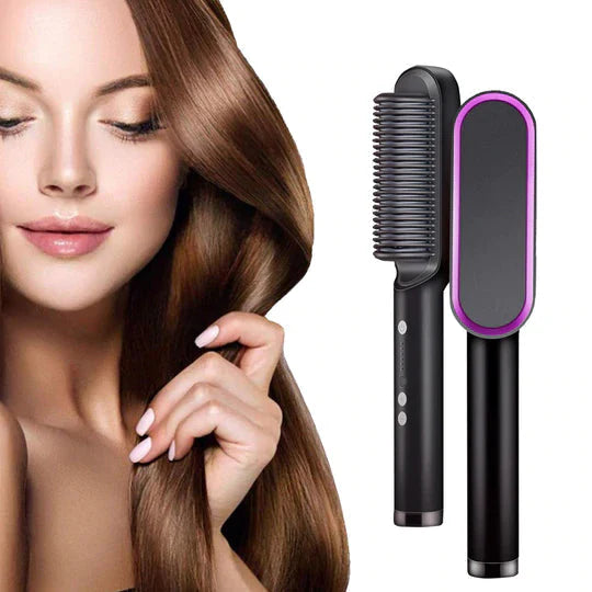 Glam Styler™ 2-in-1 Hair Straightening Brush